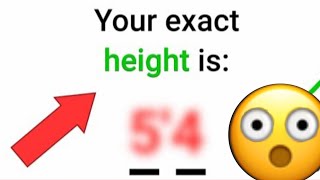 This Video Will Accurately Guess Your Height ❤️💪🔥 ##height #challenge #shorts