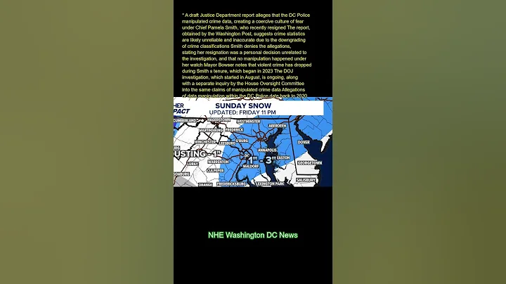 A draft Justice Department report alleges that the DC Police manipulated crime data, creating a "coe