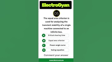 The equal area criterion is used for analyzing the transient stability of a single machine connected