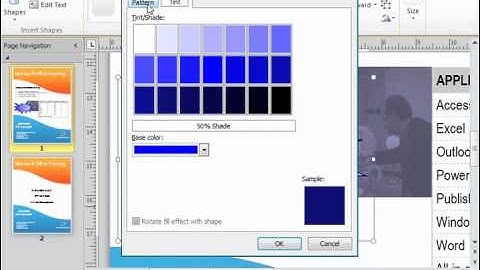 Publisher 2010 Tutorial Formatting Shapes Microsoft Training Lesson 4.2