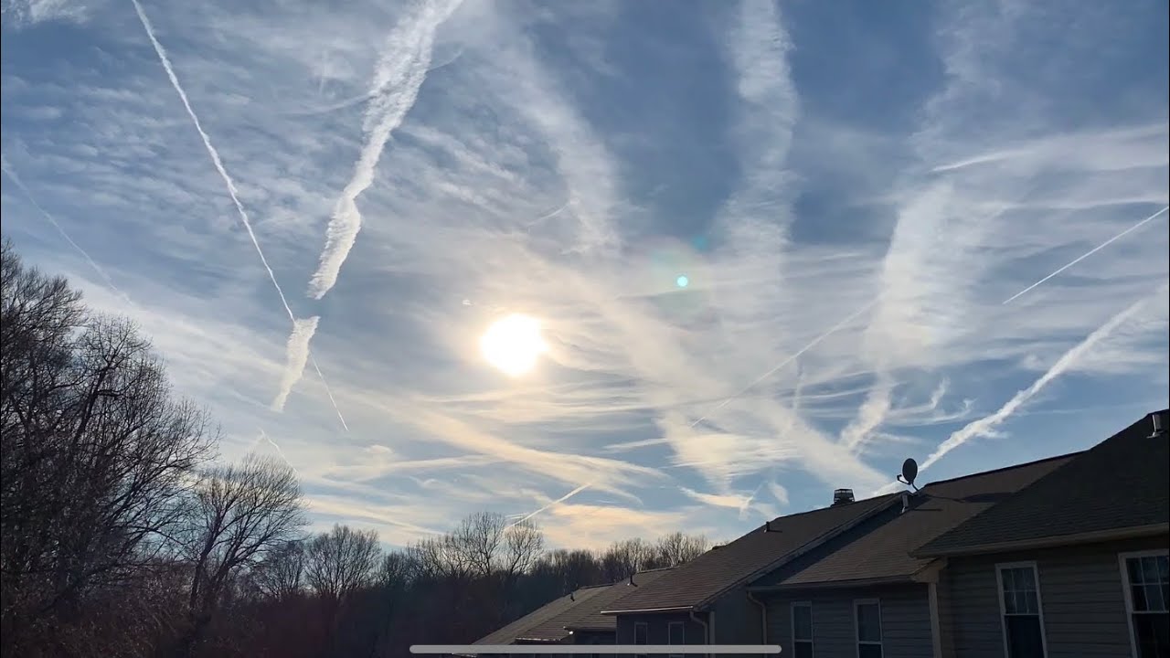 Best time lapse of Chemtrails February 2019