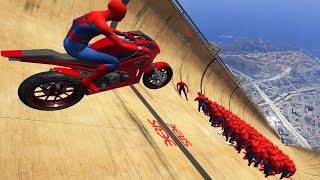 Gta 5 Spiderman Ragdolls Motorcycle Fails 4K Compilation Ep2 (Gta 5 Fails, Funny Moments/Ragdolls)