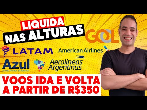 LIQUIDA NAS ALTURAS! GOL, AZUL E LATAM COM PREÇOS BAIXOS! A PARTIR DE R$350! (2024)