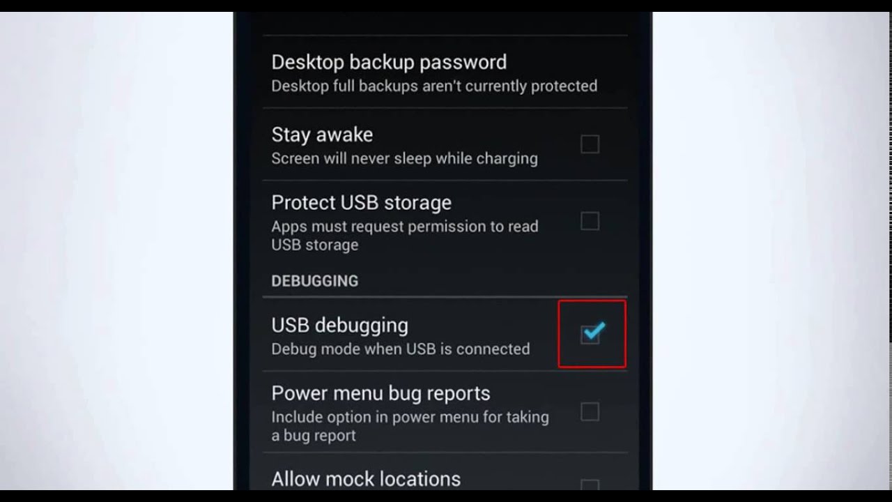 Phone Debugging Android Phone how to connect android phones with mobogenie debugging 4 2 4