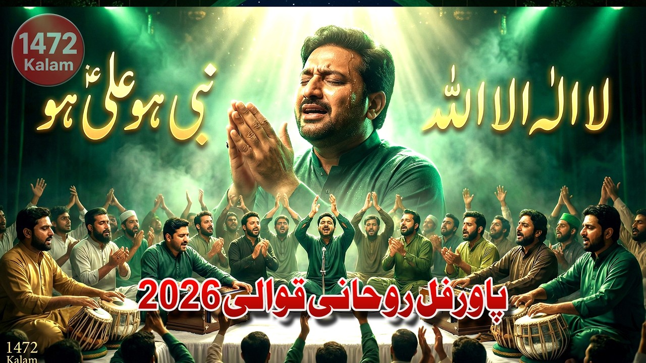 لا الٰہ الا اللہ  نبی ہو علی ہو  پاورفل روحانی قوالی 2026  1472 Kalam