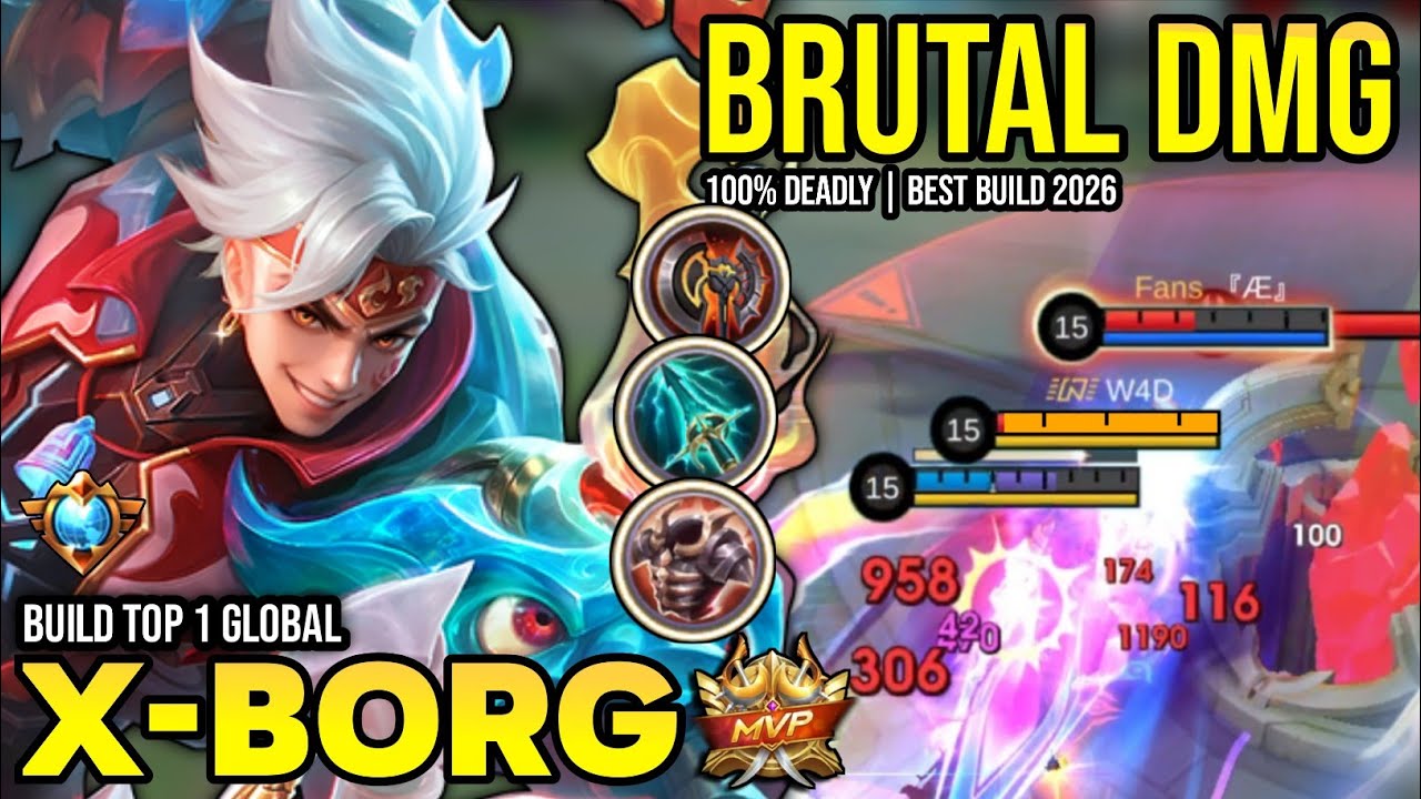 XBORG BEST BUILD 2026 | BUILD TOP 1 GLOBAL XBORG GAMEPLAY | MOBILE ...