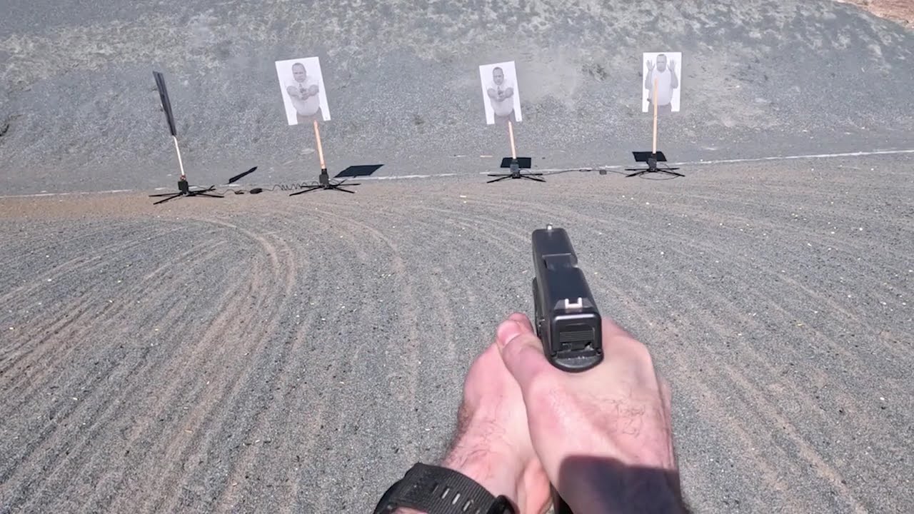 Wireless Pop up / Rotating Targets - Firearms Training - Shoot / No Shoot Targets