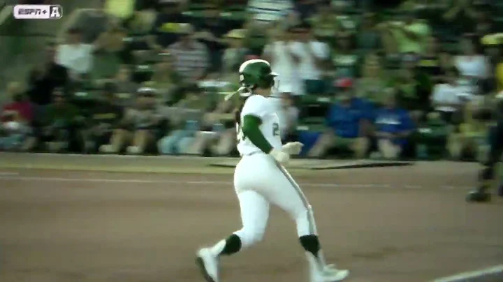USF softball's Josie Foreman hits home run vs. Mic...