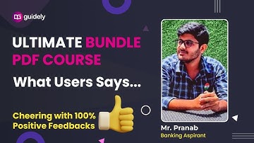 What User Says | Guidely Ultimate Bundle Pdf course | Mr.Pranab #sbiclerk #ibpspo