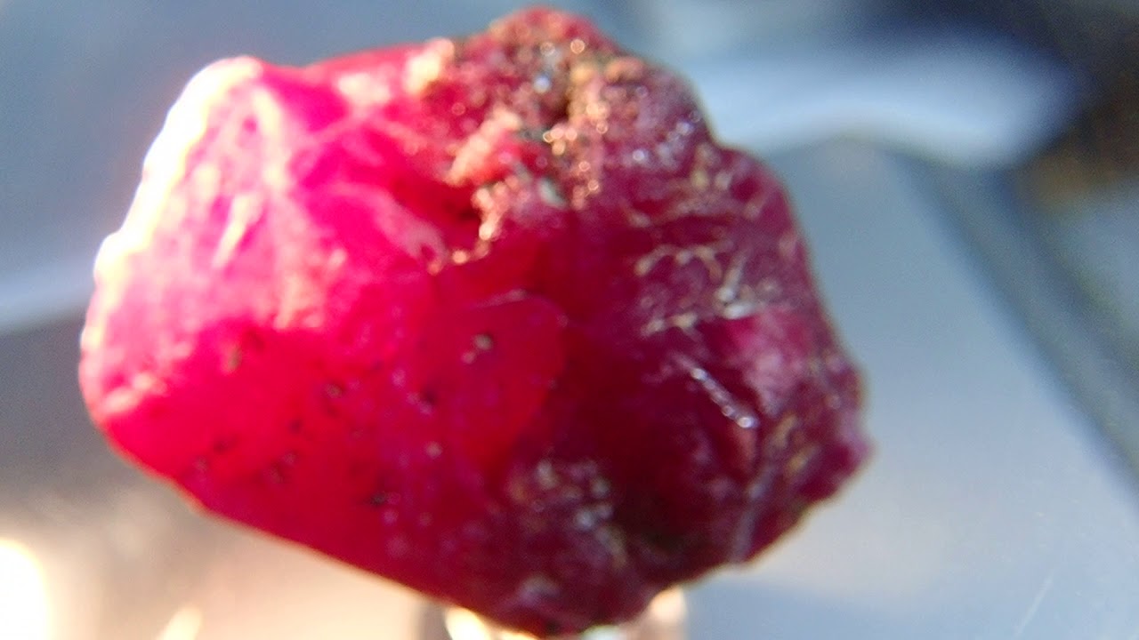 113 75ct Winza Ruby Crystal, Tanzania, Untreated Unheated 3