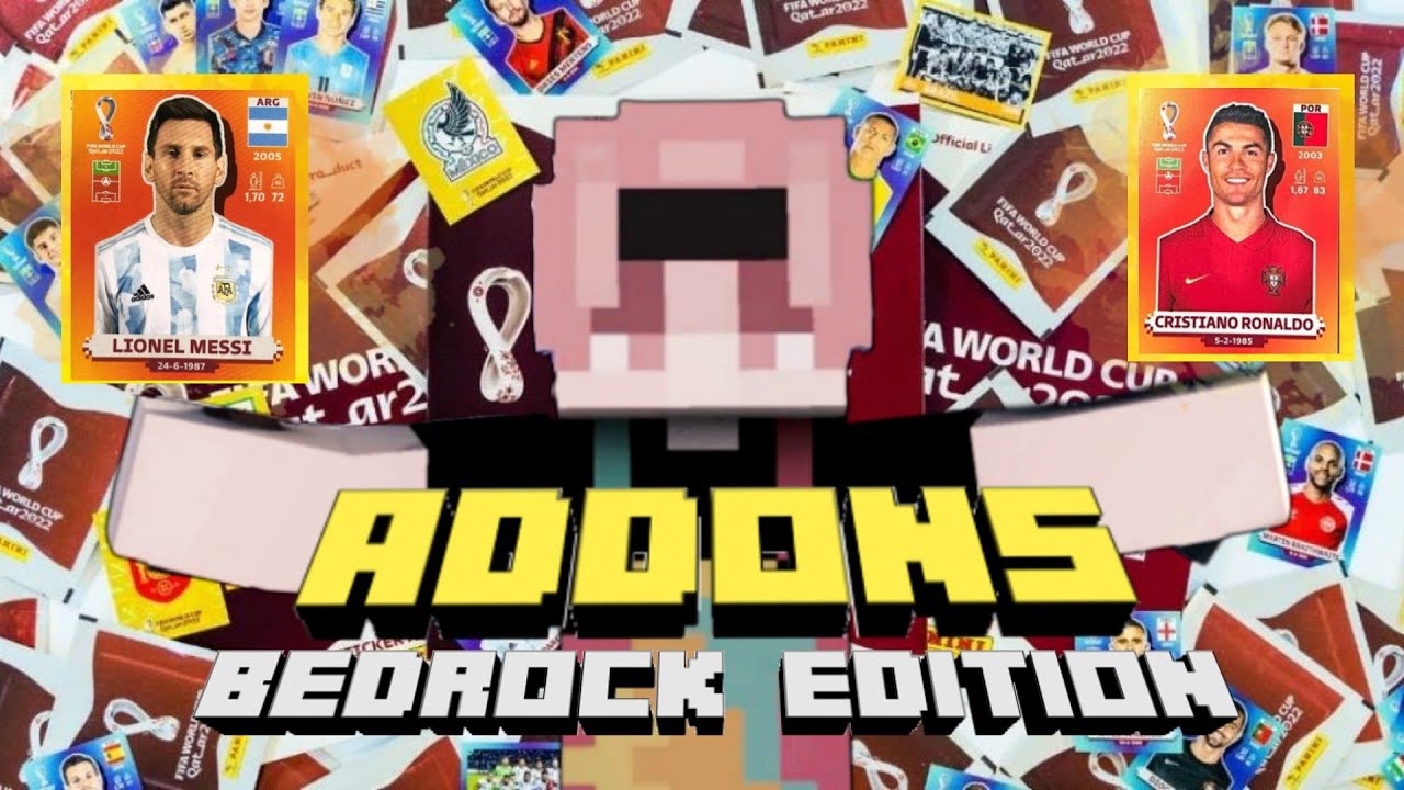 !INCREIBLE NUEVO ADDON DE EL ALBUM DE QATAR 2022 | PARA MINECRAFT Bedrock/pe 1.19 | 1.18