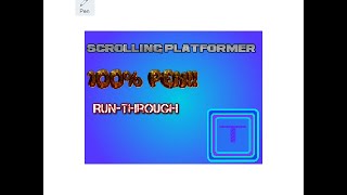 100% Pen Scrolling Platformer (Run-through)