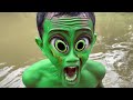 Skinny hulk funny transformation with friends