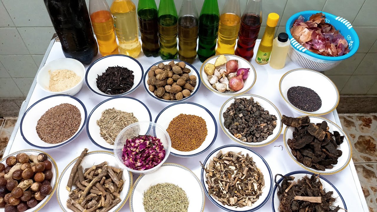 Homemade 100% Organic Hair Oil | Ayurvedic Herd To Prevent Hairloss And Promote Hair growth