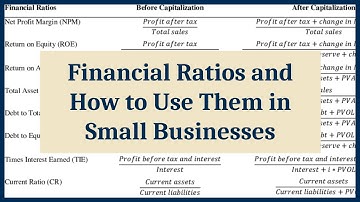 Financial Ratios And How To Use Them In Small Businesses