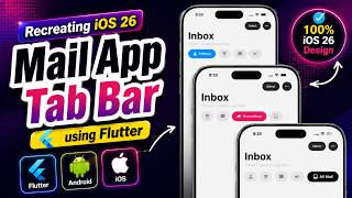 Flutter Animated Mail Tab Bar UI | iOS Mail App | Segmented Control | Flutter Tabs Animation