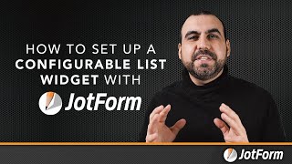 How to set up a configurable list widget with Jotform