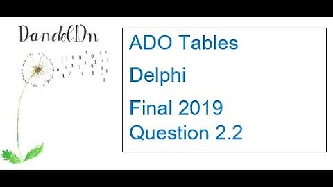Final 2019 Question 2.2 - Database Programming