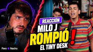 Es la primera vez que escucho a Milo J · MI REACCIÓN al Tiny Desk completo