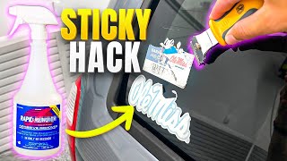 Remove Car Stickers in Less Than 2 Minutes - 2 TOOLS EASY HACK screenshot 2