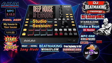 AKAI MPC ONE - #493 Deep House Music MPC 1 Beatmaking track workflow  #DJ_SharpMC_LIVE,#MPC_ONE,#MPC
