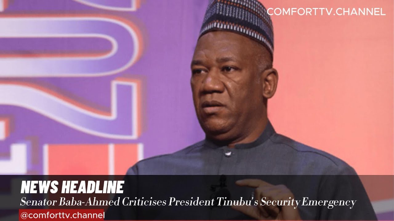 Баба-Ахмед критикует действия президента Тинубу по обеспечению безопасности + Проверяется проект ...