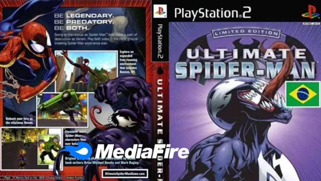 Ultimate Spider Man Limited Edition Legendado PT BR PS2, AethersX2, MYPS2, NETHERSX2, PCSX2 Iso