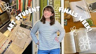 Finals Week as an ART STUDENT ✿ Art Vlog