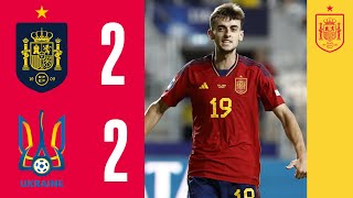 RESUMEN | España 2-2 Ucrania | Tercer encuentro de la fase de grupos de la Euro sub-21| 🔴 SEFUTBOL