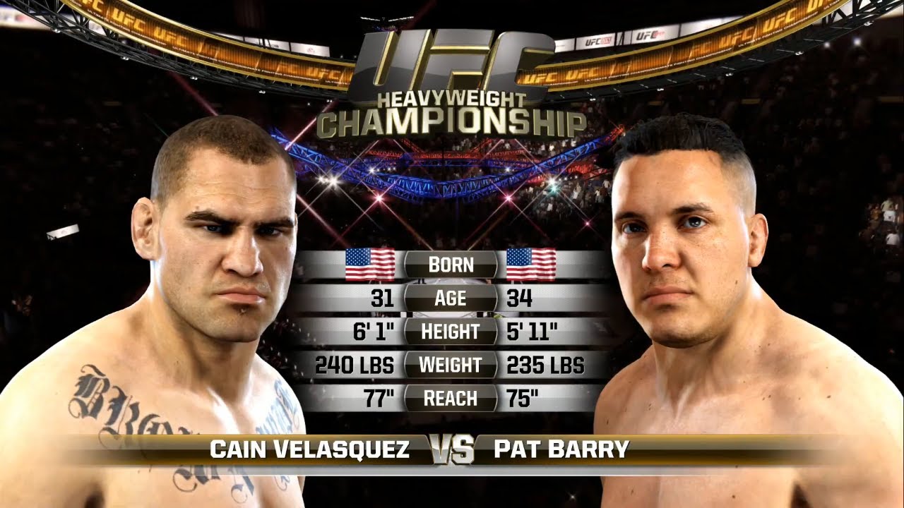 Геймплей UFC 1 Кейн Веласкес против Пэта Барри