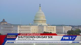Senators set to meet as government shutdown enters sixth day