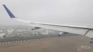 Foggy Landing Indigo Airbus A320 | Jaipur International Airport, Rajasthan
