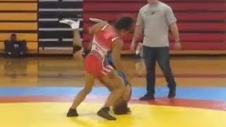 Melissa Apodaca Wrestling on Camp Lejeune