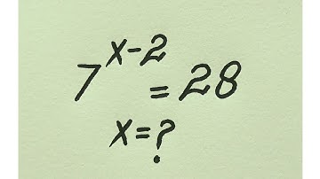 A Very Nice Olympiad Math Exponential Algebric Problem l find value of x =?