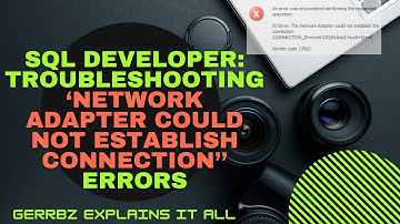 Fixing Oracle SQL Developer: Troubleshooting 