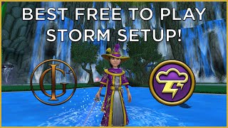 Wizard101: BEST FREE TO PLAY Max Level 170 Storm Setup!