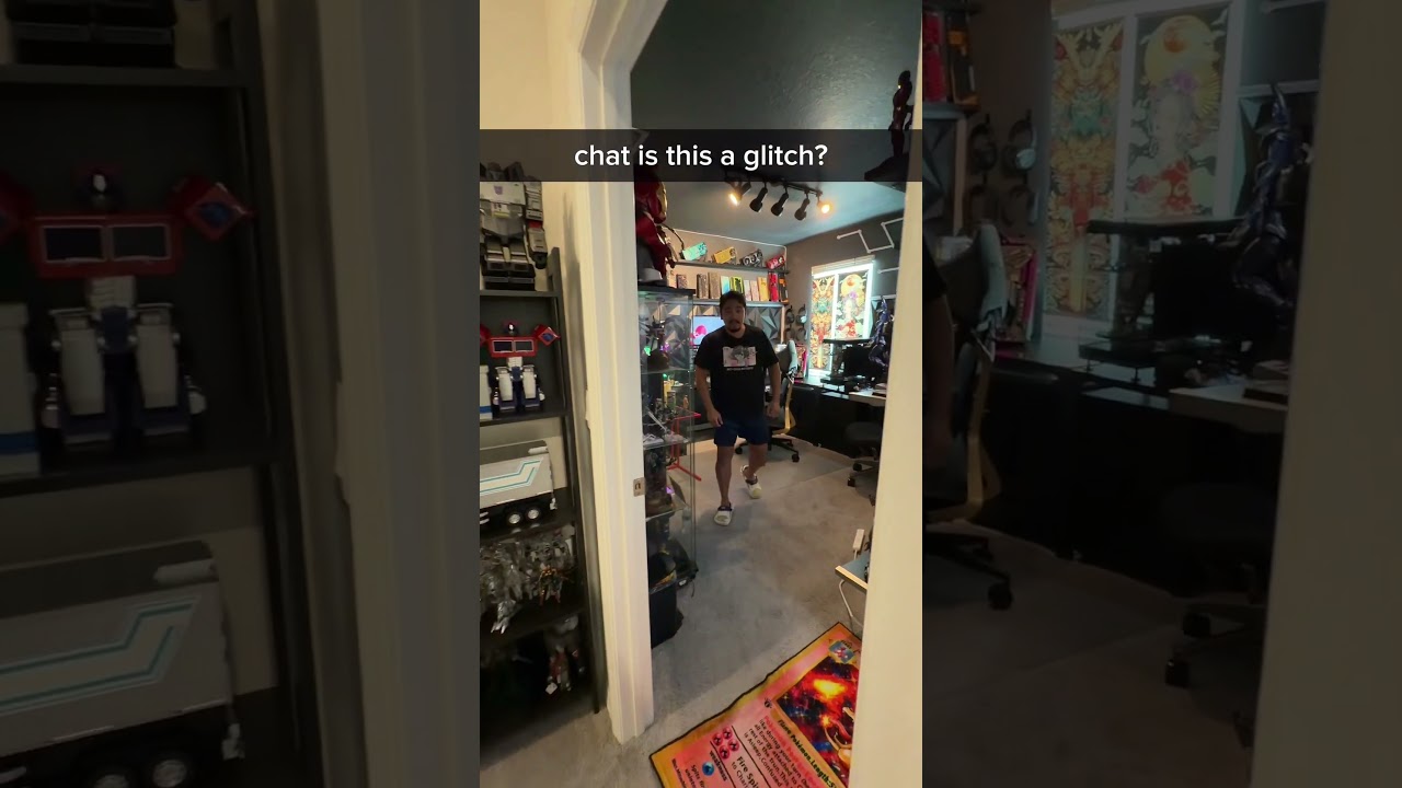 I think my husband is broken #theultimatenerd #gamingsetup #gamingroom #gamer
