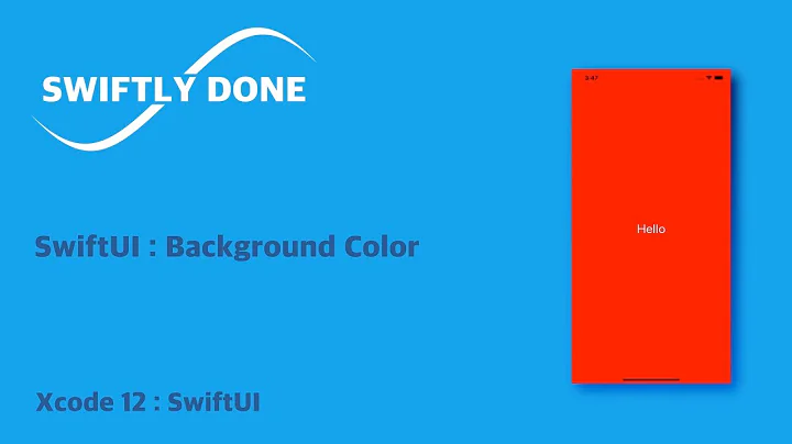 XCODE Swift : SwiftUI Background Color & Color Literal