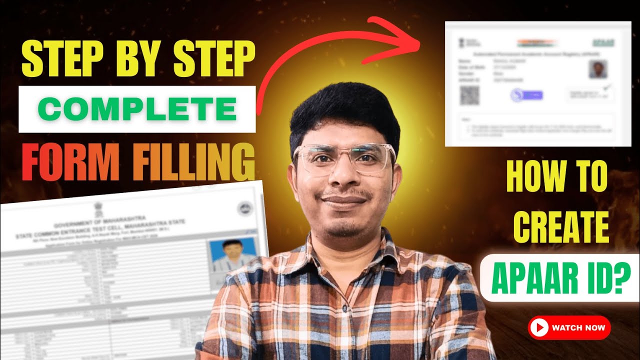 MAH MCA CET 2026 I Step By Step Complete Process with APAAR ID | Avoid Mistakes