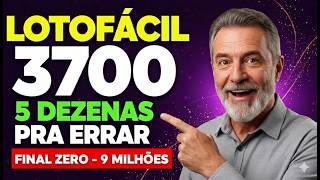 LOTOFÁCIL 3700 ACUMULOU R$ 7,5 MILHÕES! VEJA AS 5 DEZENAS PARA ERRAR!