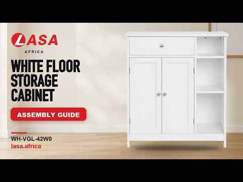 White Floor Storage Cabinet – Assembly