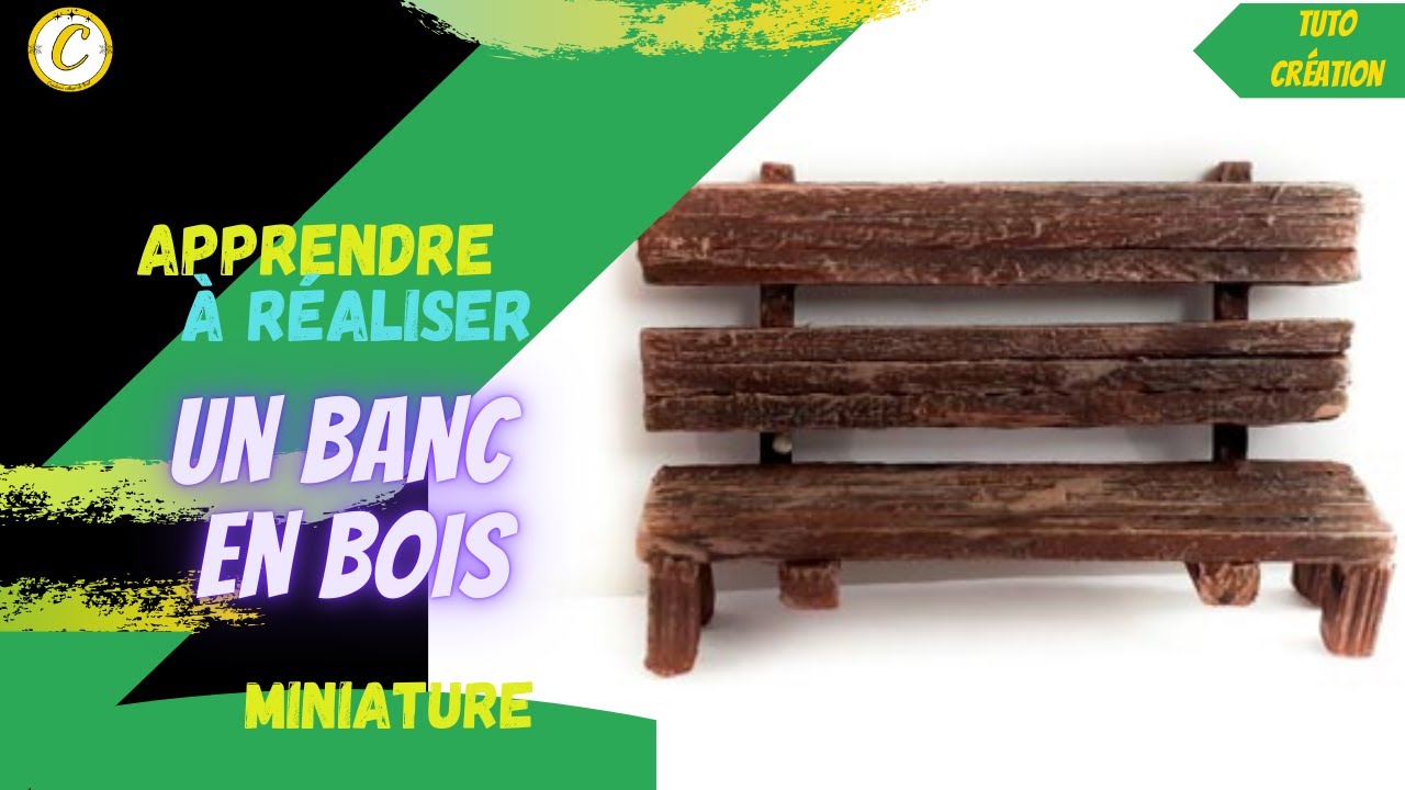 🤯 Le DÉTAIL qui change tout ! Tuto Banc en Bois réaliste pour votre Village de Noël.
