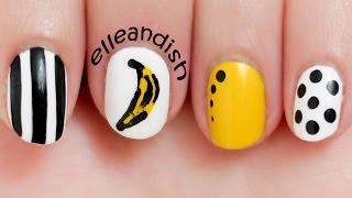 Easy Andy Warhol Banana Inspired Nails