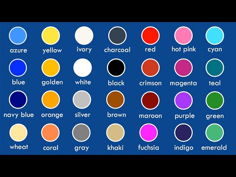 Names Of Colors | List Of Colors In English