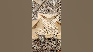 Making mini envelopes from scraps paper and book page #envelope #papercraft #paper #diy #recycle