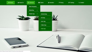 How To Make Drop Down Menu Using HTML And CSS | HTML Website Tutorials  2019