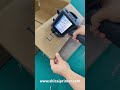Hand-held inkjet printer for color recognition prints plate text with a height of 25.4mm for coding.