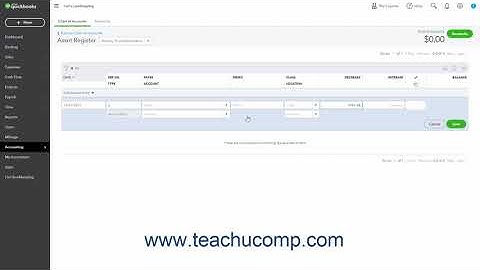 QuickBooks Online Tutorial Tracking Depreciation Intuit Training
