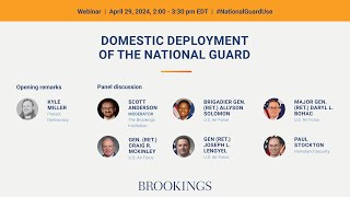 Domestic deployment of the National Guard
