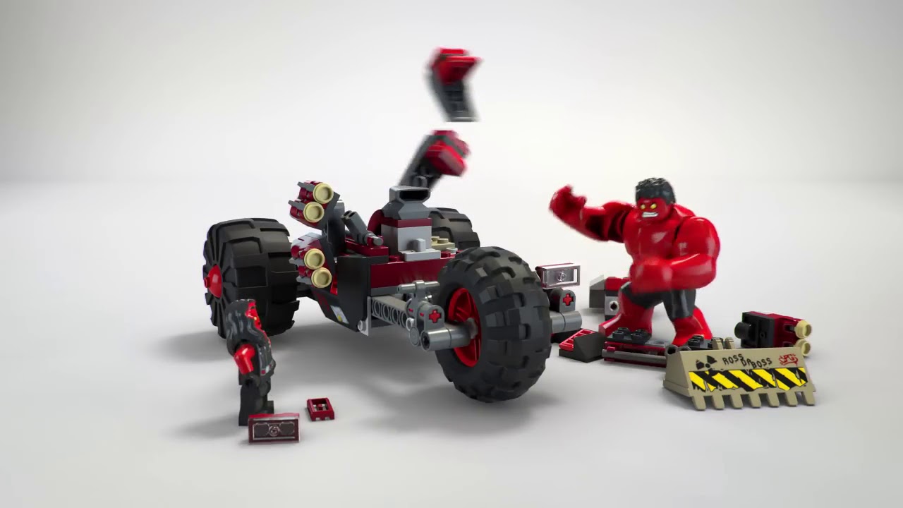 Hulk vs Red Hulk 💥 lego Superhero 🔴 Lego Stop Motion Animation 